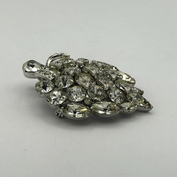 Eisenberg Ice Brooch/Pin Rhinestones Hollywood Glam Mid-Century Luxe - Picture 5 of 8